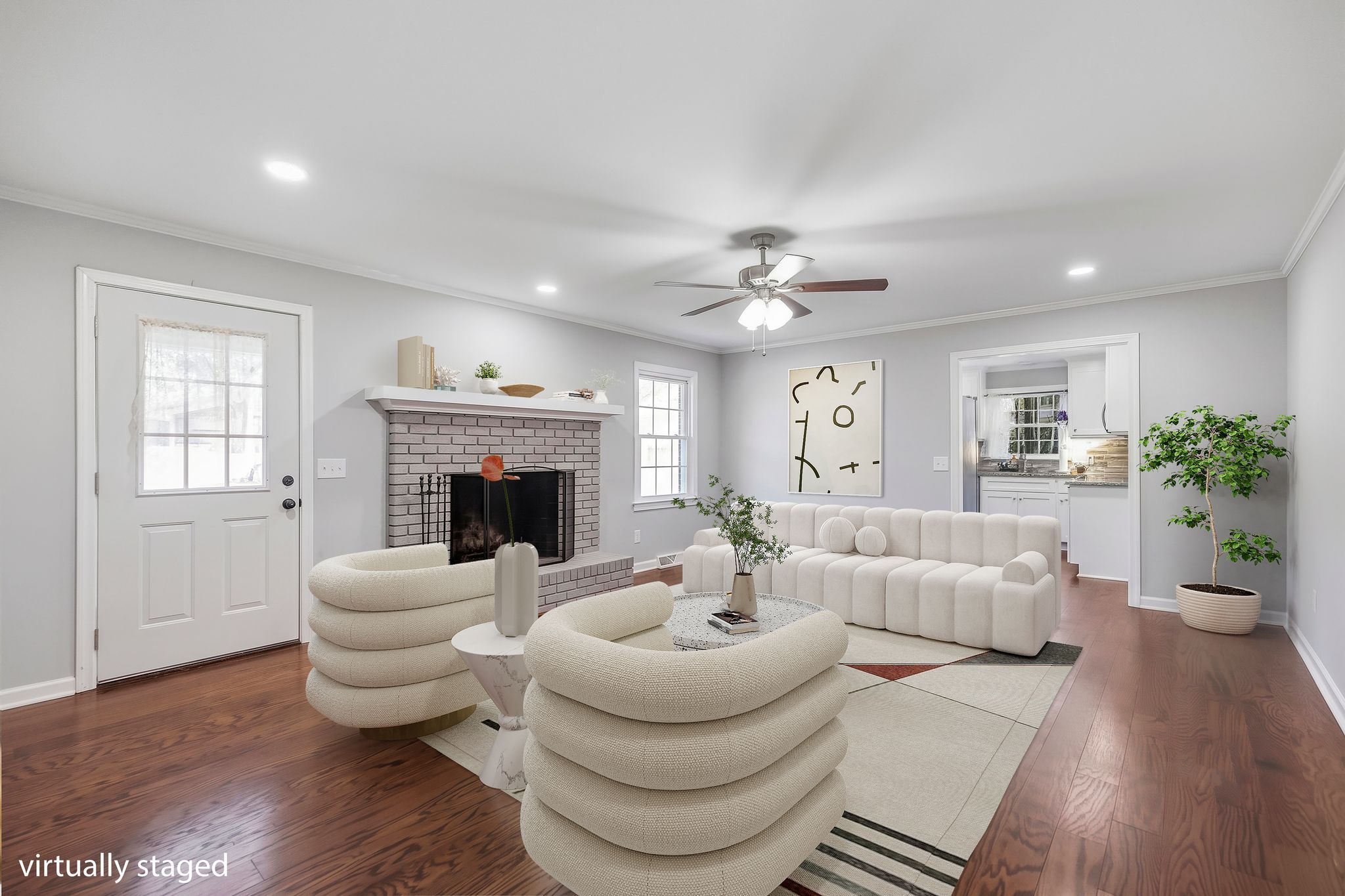 Family Room- virtual stage